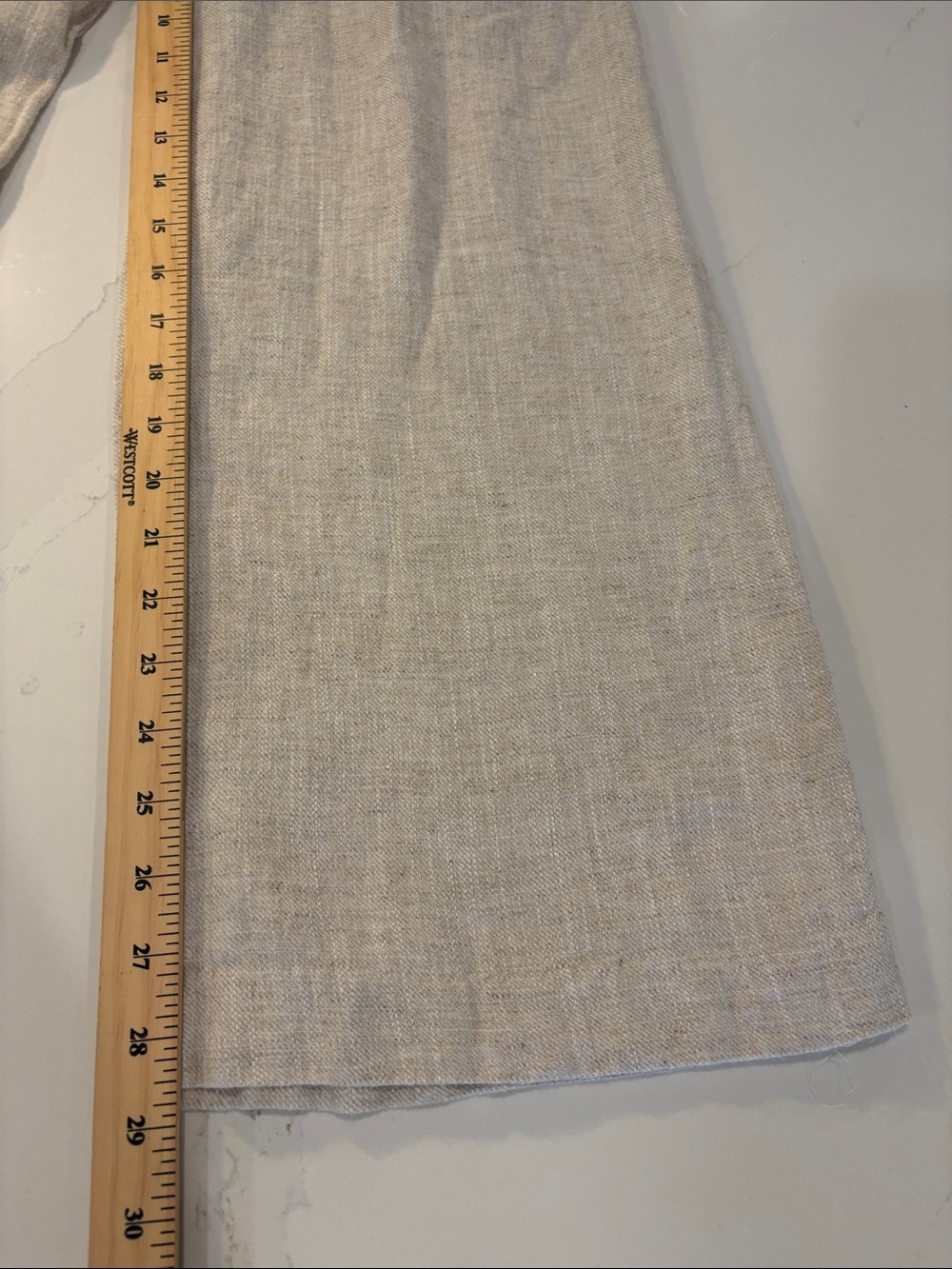 Dynamite Yasmin Striagnt leg Linen-Blend Pants Light Beige SZ 0 - Picture 6 of 13